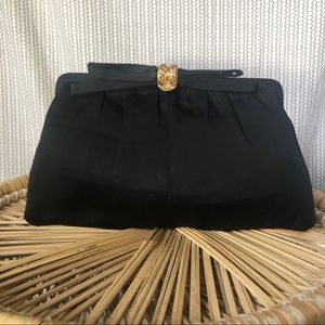 Vintage Black Clutch